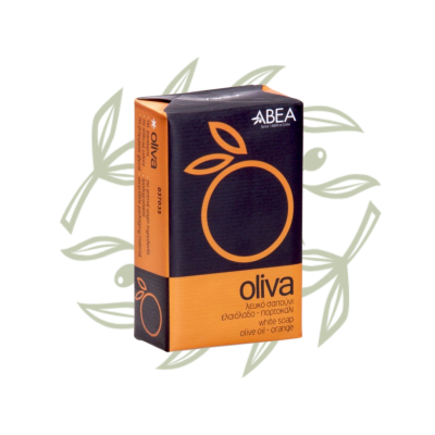 Biele olivové mydlo OLIVA (pomaranč) 125gr ABEA | CRETAMART