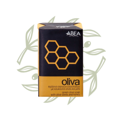 Zielone mydło oliwkowe OLIVA (pestki i miód) 125gr – ABEA
