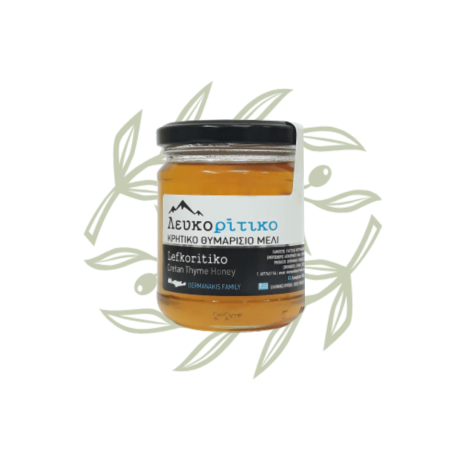 Tymiánový med z Kréty 240 g – CRETAmart | Olivový obchod