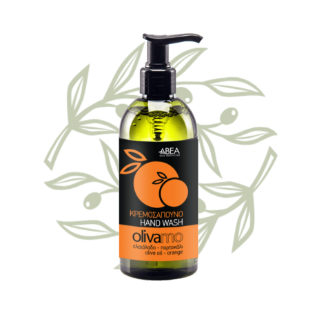 Płynne mydło oliwkowe OLIVAMO (pomarańcza) 300 ml | CRETAMART