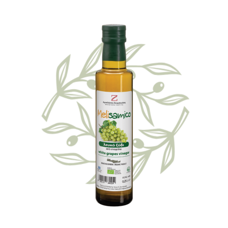 MELISAMICO - Organic White Wine Vinegar 250 ml - CRETAMART | OLIVE Store