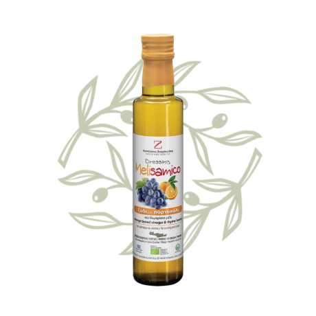 MELISAMICO – BIO vínny ocot s pomarančom 250 ml z južnej Kréty - CRETAMART | OLIVOVÝ Obchod