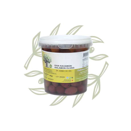 Řecké olivy Kalamon – celé s peckou 600 g | CRETAMART OLIVOVÝ Obchod