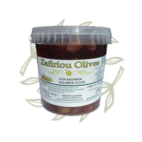 Greckie oliwki Kalamon – całe z pestką 2,5 kg - CRETAMART | Grecki sklep oliwkowy