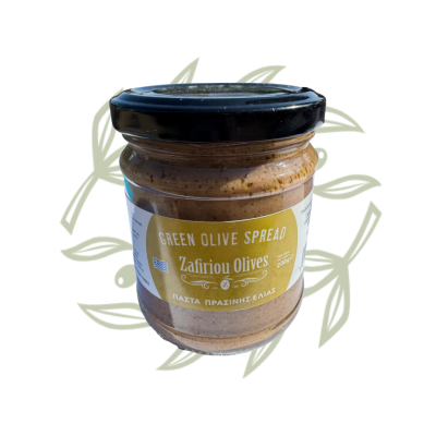 Zafiriou - Green Olive Pate 200 g - CRETAMART | Greek Olive Store