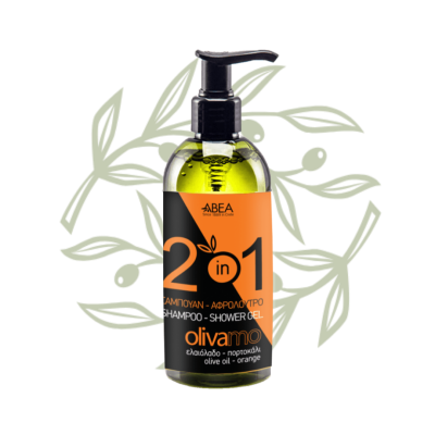 OLIVAMO Szampon i Żel pod Prysznic 2w1 – 300 ml ABEA - CRETAMART | Grecki sklep oliwkowy