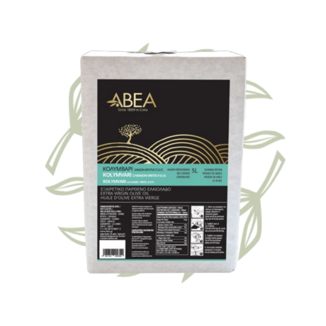 ABEA Oliwa z oliwek extra virgin PDO Kolymvari 5 L – CRETAMART | Grecki sklep oliwkowy