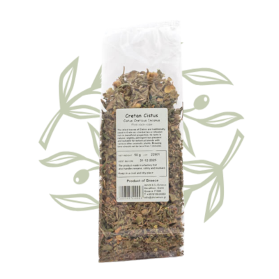 Ladania – Czystek kreteński (Cistus creticus) | DICTAMUS 50 g - CRETAMART | Grecki sklep oliwkowy