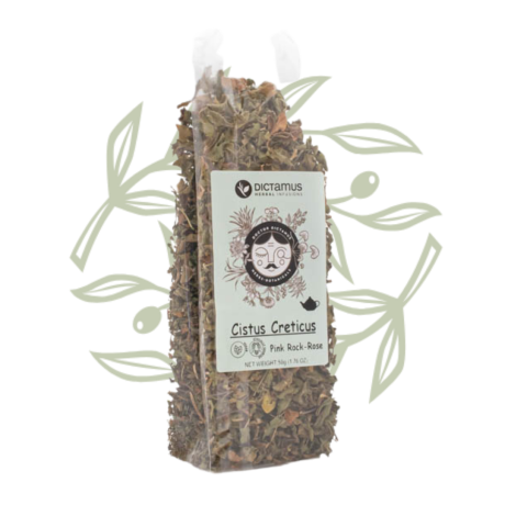 Ladania – Czystek kreteński (Cistus creticus) | DICTAMUS 50 g - CRETAMART | Grecki sklep oliwkowy