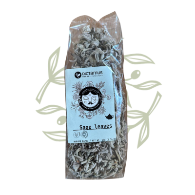 Krétská šalvěj (Salvia fruticosa) | DICTAMUS 50 g - CRETAMART | Řecký olivový obchod