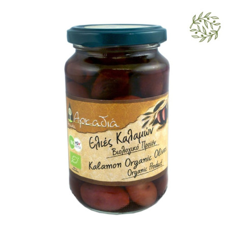 BIO Greckie oliwki Kalamata P.D.O. – całe z pestką 215 g | CRETAmart