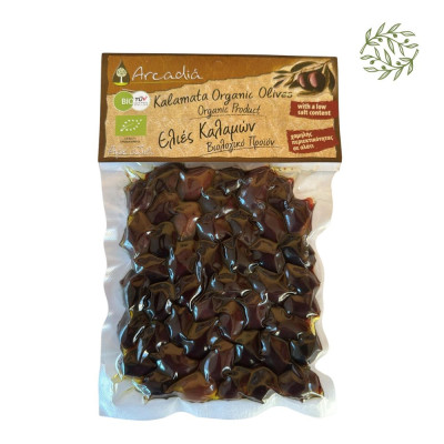 BIO Greckie oliwki Kalamata P.D.O. – całe z pestką 200 g | CRETAmart