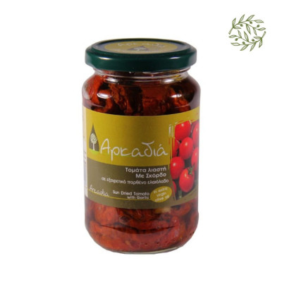 Sun-Dried Tomatoes in Olive Oil with Garlic – 330 g | CRETAmart