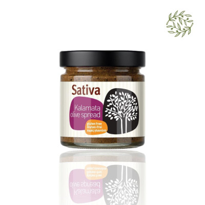 SATIVA - Olivová pasta z černých oliv Kalamon 190 g | CRETAmart