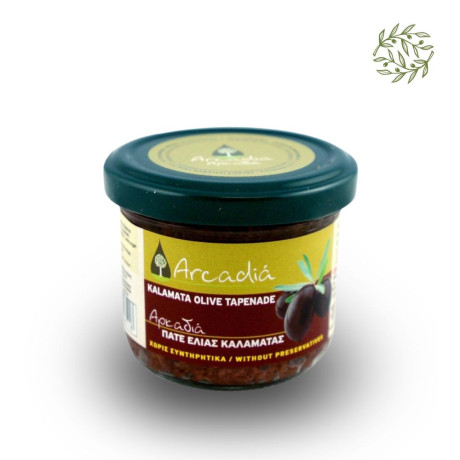 ARCADIA - Pasta oliwkowa z czarnych oliwek Kalamon 100 g | CRETAmart