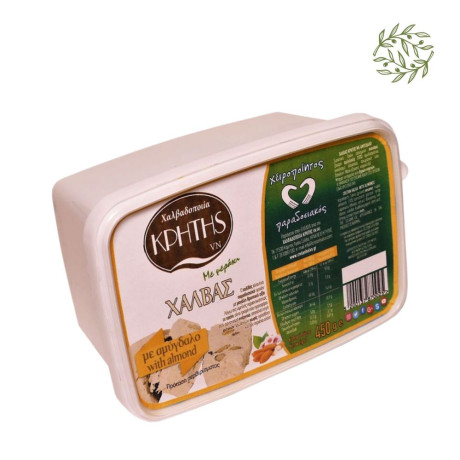 CRETAN HALVA Almonds 450 g – Handmade Cretan Halva with Almonds - CRETAmart