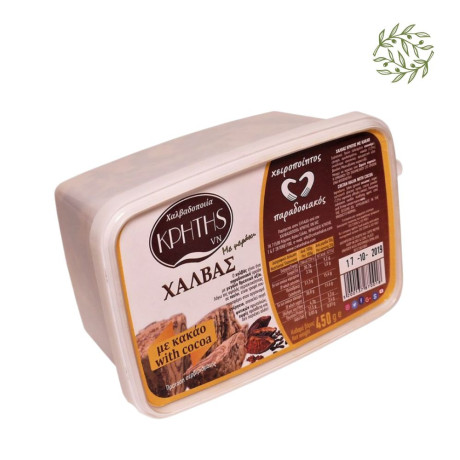 CRETAN HALVA Cocoa 450 g – Handmade Cretan Halva with Cocoa