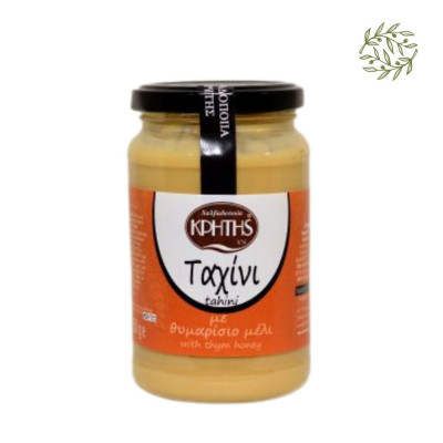 Krétske Tahini s tymiánovým medom 350 g – prírodná sezamová pasta s medom | CRETAN HALVA