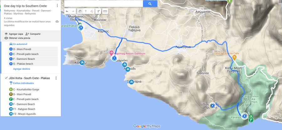 Jih Kréty - Plakias a pláže